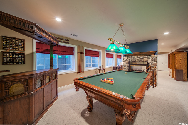 The pool table is included!