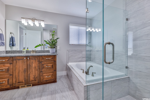 Master Bath has Adult Height Vanity
