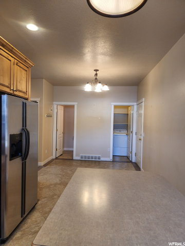 From the Kitchen - view to laundry/bath