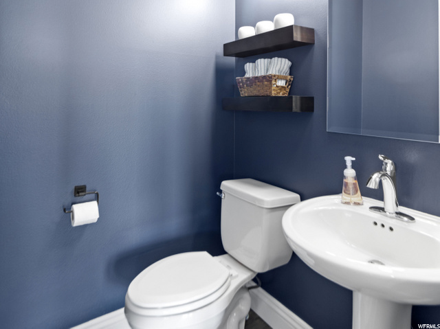 Main level half bath