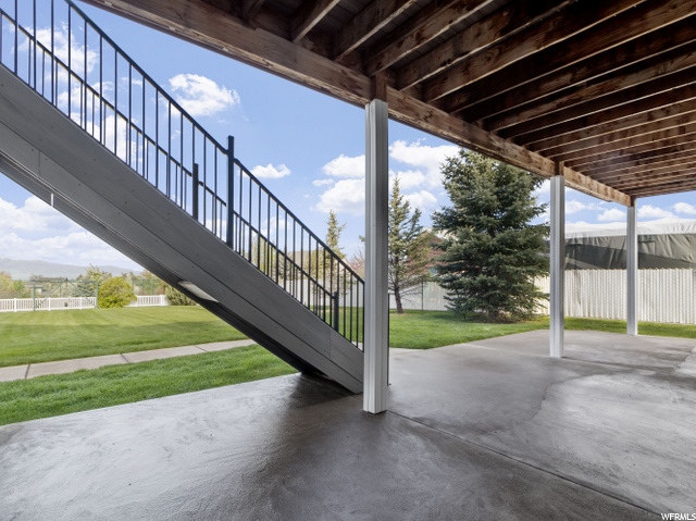 Patio at the lower level
