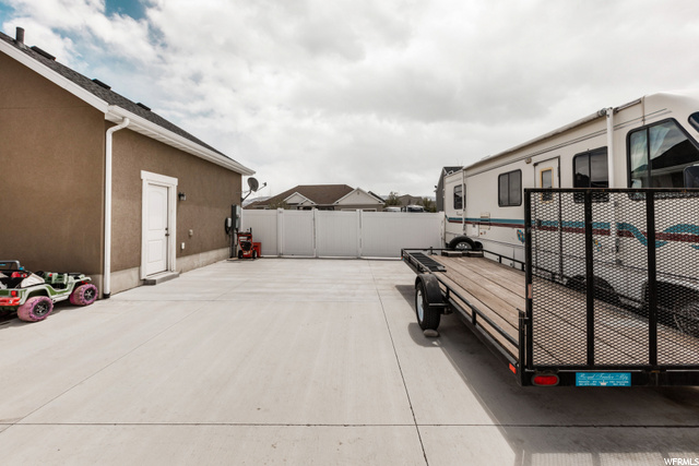 HUGE CEMENT Pad next to Home