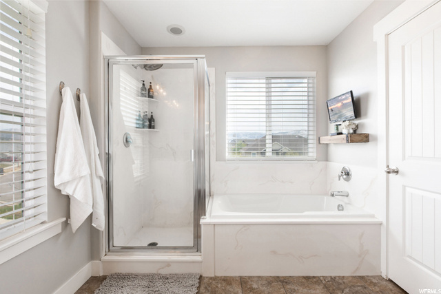 Master Soaker Tub & Shower