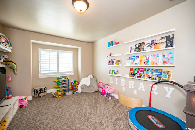 Loft area at top of stairs to right side