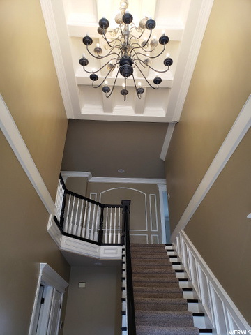 Elegant foyer features