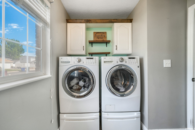 Spacious Laundry and Full Bathroom