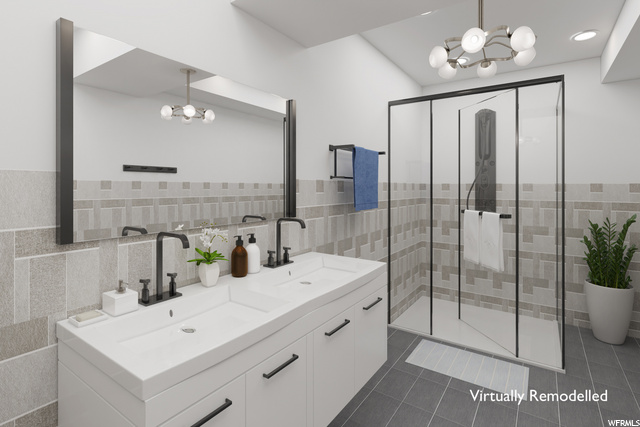 Full Bath lower level - Virtually remodeled as a 3