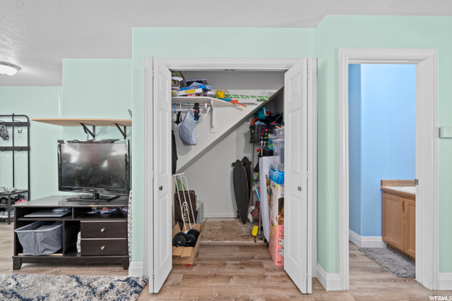 Crawl access in Main floor closet