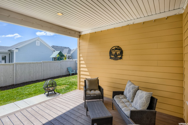 Covered back patio