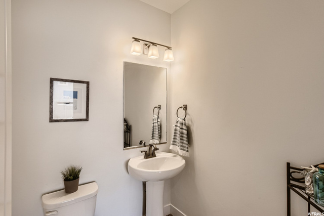 Main level half bathroom