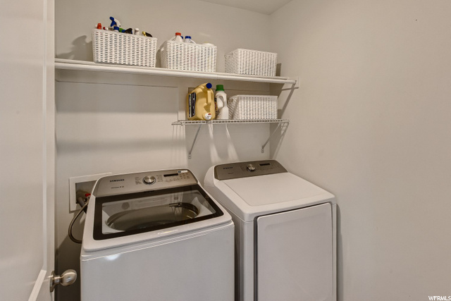 Upstairs laundry room