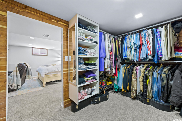 Main bedroom walk in closet