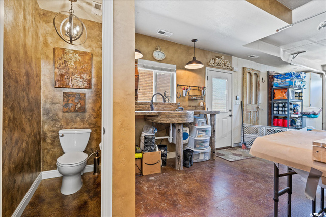 Garage bathroom