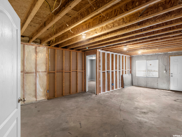 Unfinished flex space