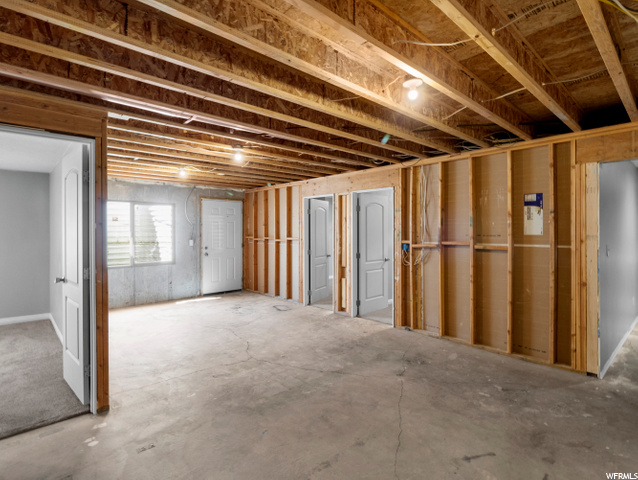 Unfinished flex space
