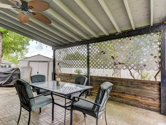 Covered back patio