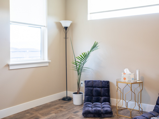 Upstairs bedroom with walk-in closet