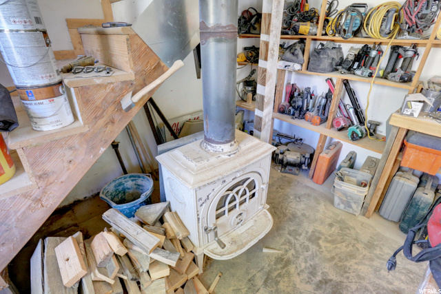 Wood Stove in shop