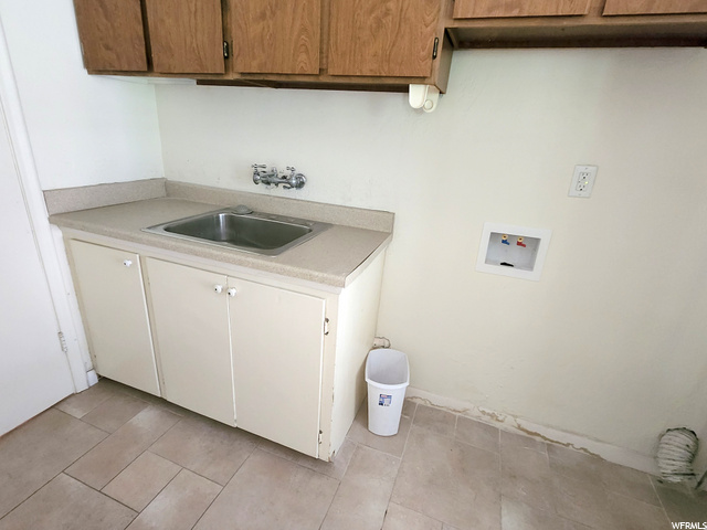 Upstairs laundry room