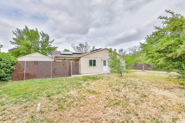 big fenced yard