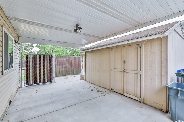 Carport and large shed
