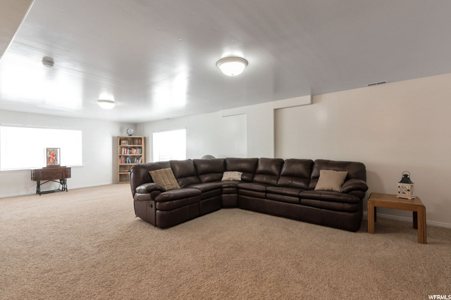 spacious family room