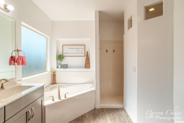 Master bathroom tub/shower