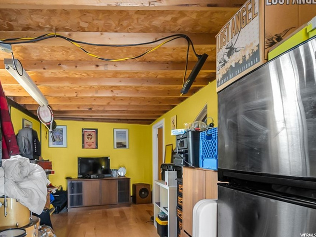 Storage area in garage