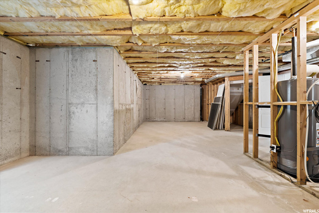 Unfinished Area in Basement