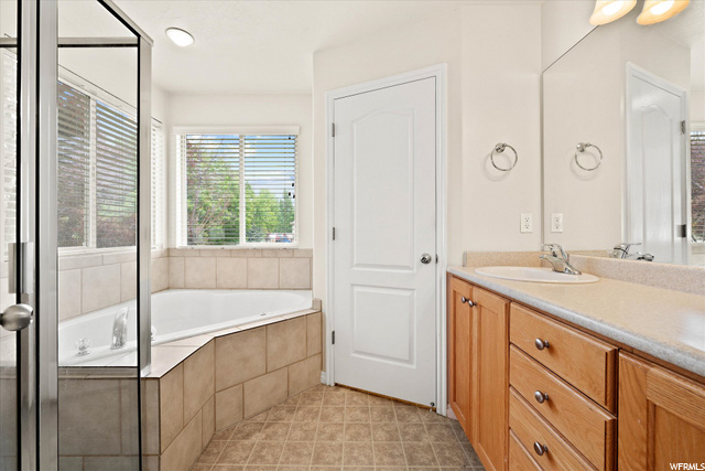 Owner's Bathroom with Jetted Tub and Stand-up Show