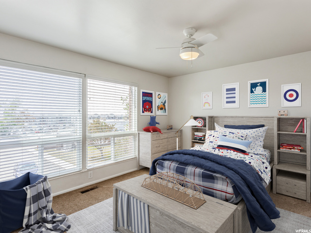 Virtually Staged Second Bedroom