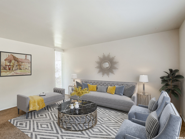Virtually Staged Living Room
