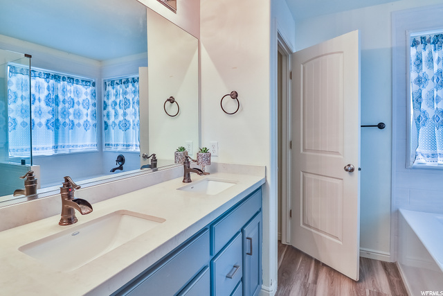 Recently renovated master bath