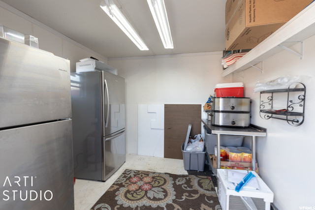Inside of shed one