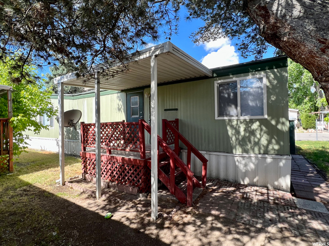 Covered back patio