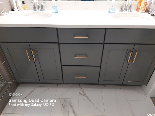 Master bath double vanities