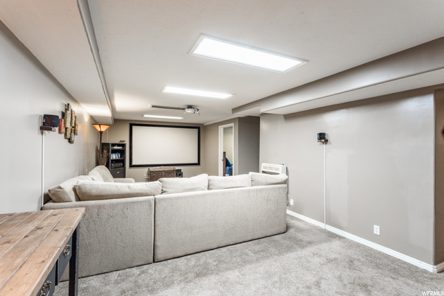 Basement family room (projector and screen are exc