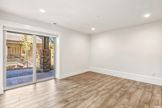 Lower level walks out to private patio