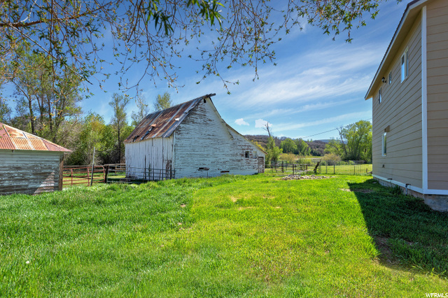 Hay loft and historic milk barn