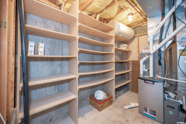 Storage shelves