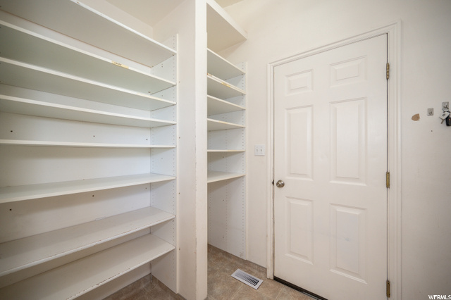Pantry or storage shelves