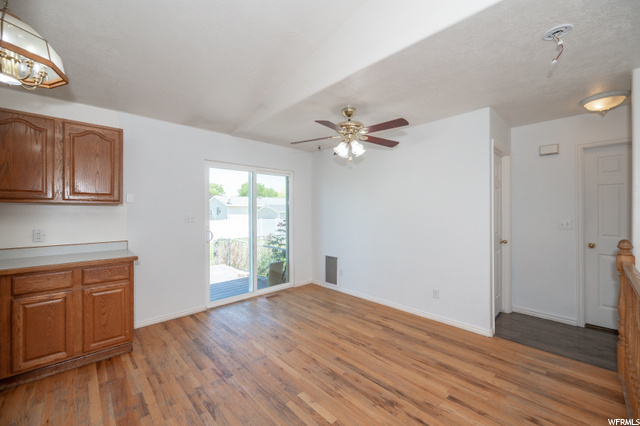 Dining room with wood floors