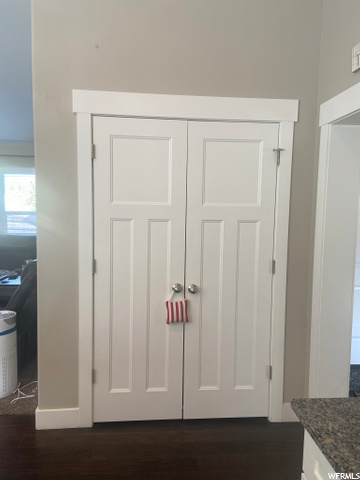 Closet off kitchen/storage