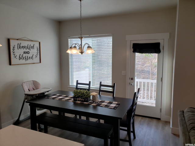 spacious dining area