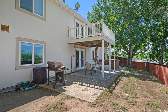 Upper tier of back yard