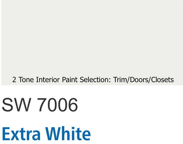 Trim/Doors/Closets: Extra White SW7006
