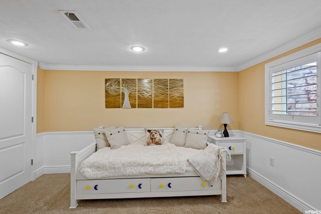 Basement bedroom