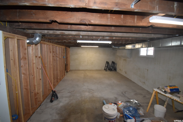 Unfinished Basement Space