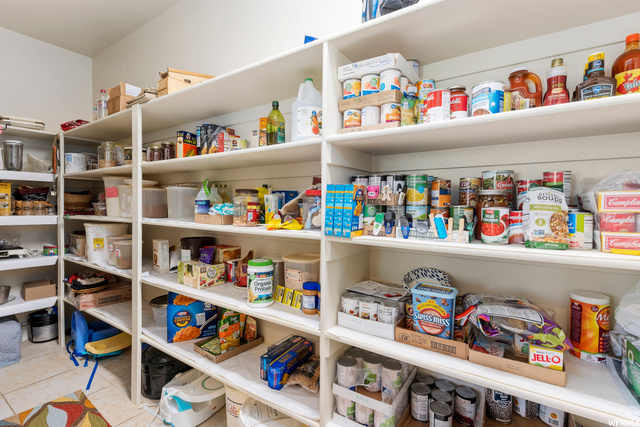 Plenty of food storage.