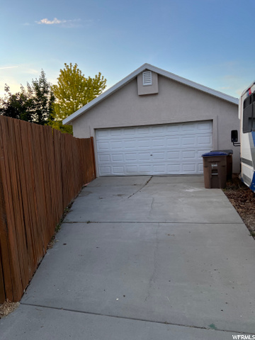 Extra parking in driveway.